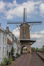 Old windmill in the historic center of Wijk bij Duurstede