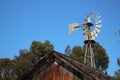 Old windmill on historic ranch Royalty Free Stock Photo