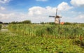 Old windmill. Kinderdijk windmill park. Netherlands