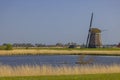 Old windmill near Alkmaar, The Netherlands Royalty Free Stock Photo