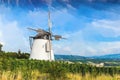 Old windmill near Retz village in Austria - Watercolor style