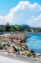 Old windmill in Nesebar, Bulgaria