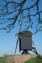 Old windmill in Netherlands, spring season Royalty Free Stock Photo