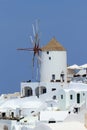 Old windmill at Oia, Santorini, Greece Royalty Free Stock Photo