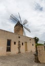 Old windmill in Palma de Mallorca Royalty Free Stock Photo