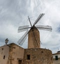 Old windmill in Palma de Mallorca Royalty Free Stock Photo