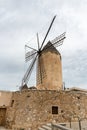 Old windmill in Palma de Mallorca Royalty Free Stock Photo