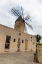 Old windmill in Palma de Mallorca Royalty Free Stock Photo