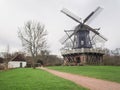 Old Windmill `Slottsmollan` in the Kungsparken Park in Malmo