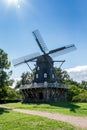 Old Windmill `Slottsmollan` in the Kungsparken Park, Malmo, Sweden