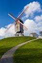 Old Windmill St. Janshuismolen. Royalty Free Stock Photo