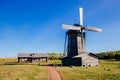 Old windmill in Tarkhany village Royalty Free Stock Photo