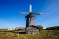 Old windmill in Tarkhany village Royalty Free Stock Photo
