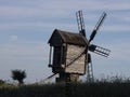 Old windmill. Ukrainian mill of the nineteenth century Royalty Free Stock Photo