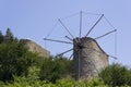 Old windmills on Crete Royalty Free Stock Photo