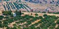 Old windmills on the island of Crete, Greece Royalty Free Stock Photo