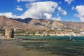 Old Windmills Poros Elounda on Crete Royalty Free Stock Photo