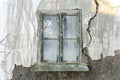 Old window in an abandoned house