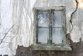 Old window in an abandoned house