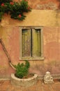 Old window of ancient house in torcello island Royalty Free Stock Photo