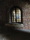 Old window on art galery Royalty Free Stock Photo