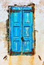 Old window with closed shutters Royalty Free Stock Photo