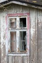 Old window in a decayed House