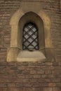 Old window on the facade of the Cathedral of St. Olga and Elizabeth Royalty Free Stock Photo