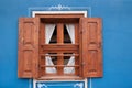 Old window frame Royalty Free Stock Photo