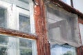 Old window frame