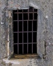 An old window of a historic building Royalty Free Stock Photo