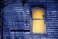 Old window by moonlight Royalty Free Stock Photo