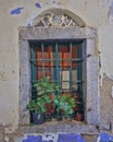 Old window night view, Chios island