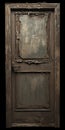 Platinum Commission: Aperture Realistic Old Door With Peeling Paint Royalty Free Stock Photo