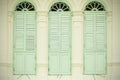 Old window retro pastel tone classic color background. Royalty Free Stock Photo