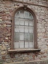 Old window of ruin house