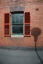 Old window with shutters Royalty Free Stock Photo