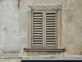 Old window in a town near Milan Royalty Free Stock Photo