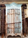 Old window with wooden shutters Royalty Free Stock Photo