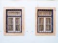 Old windows in Bairro Alto, Lisbon, Portugal