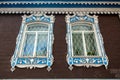 Old windows in house Royalty Free Stock Photo