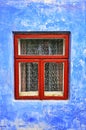 Old windows of the rural house