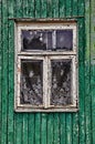 Old windows of the rural house Royalty Free Stock Photo