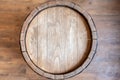 Old wine barrel as background or texture with room for customization Royalty Free Stock Photo
