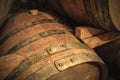 Old wine barrel