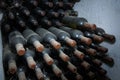 Old wine bottles Royalty Free Stock Photo