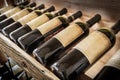 Old wine bottles. Royalty Free Stock Photo