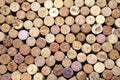 Old wine corks from red wine among used wine corks from white wine Royalty Free Stock Photo