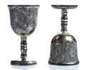 Old wine goblets Royalty Free Stock Photo