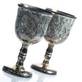 Old wine goblets Royalty Free Stock Photo